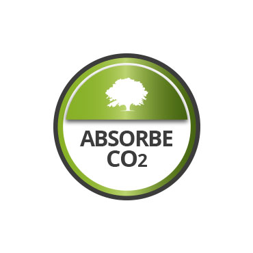 Transpirable. Absorbe CO2