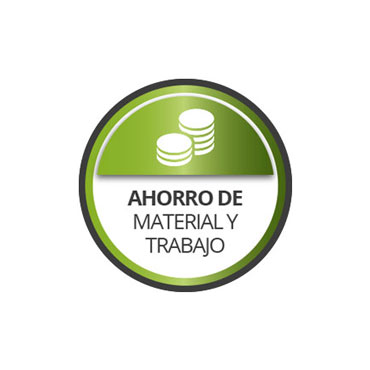 Ahorra material y trabajo
