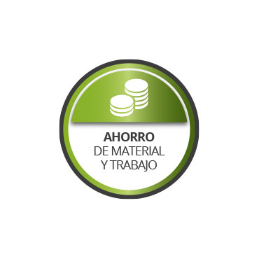 Ahorra material y trabajo