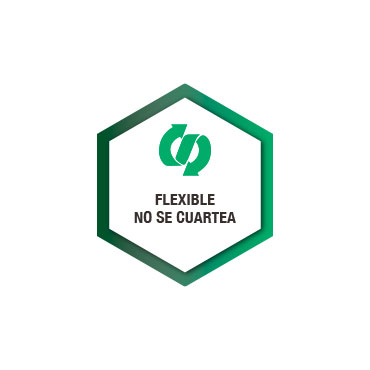 Flexible. No se cuartea