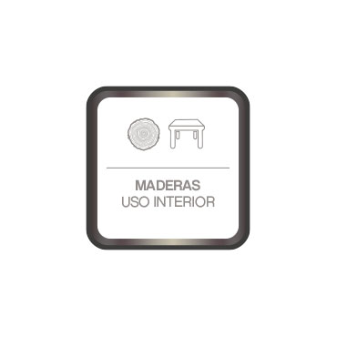 Uso en maderas de interior como puertas, barandillas, suelos...