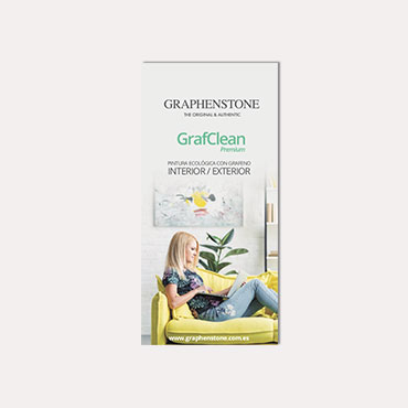 Brochure tríptico Graphenstone GrafClean 2019