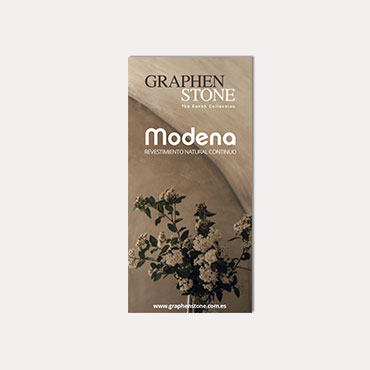 Brochure tríptico Graphenstone Modena 2018