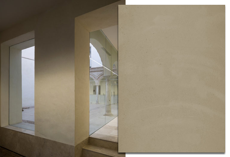 Mortero ecológico en continuo para paredes, techos y suelos