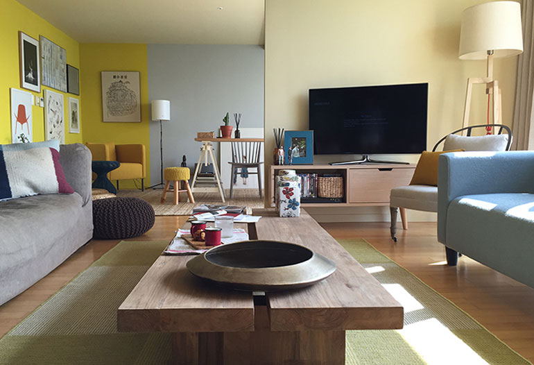 Graphenstone renovación de apartamento con sistema de color natural