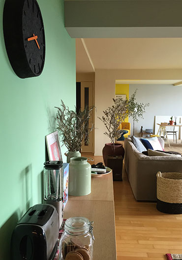 Graphenstone renovación de apartamento con sistema de color natural