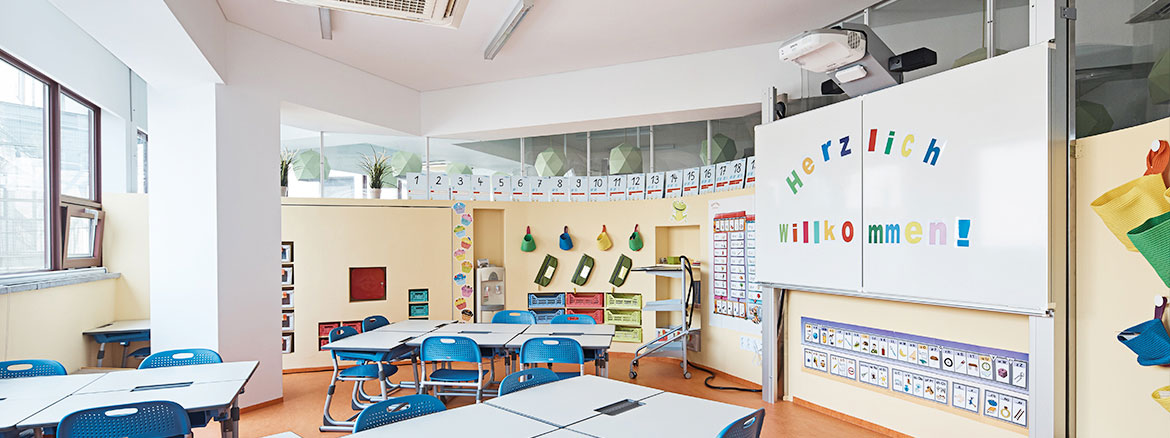 Graphenstone escuela de alemán en Corea. Proyecto realizado por Daniel Valle Arquitectos. Pinturas ecológicas y respetuosas con la salud