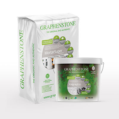 Ecological lime mortar with graphene